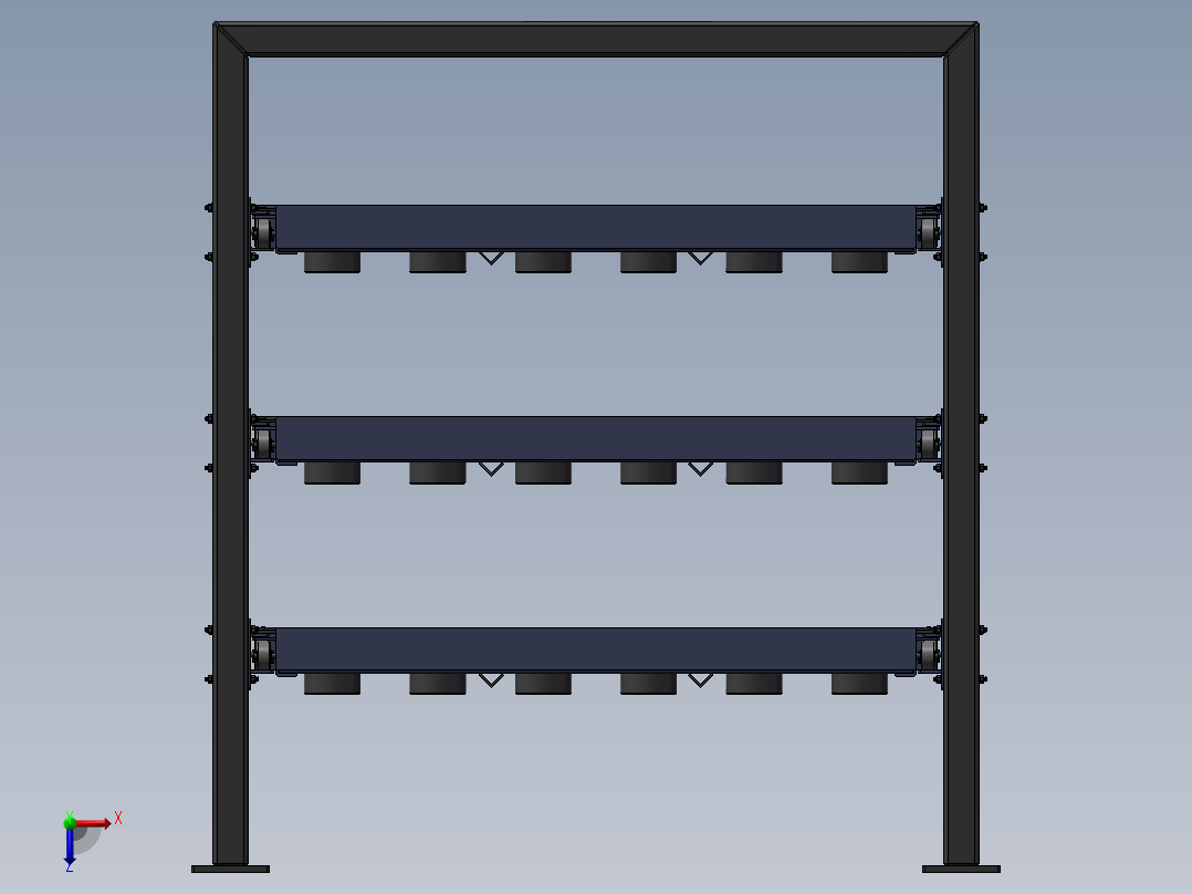 货架、钻铣床刀具架俯视图