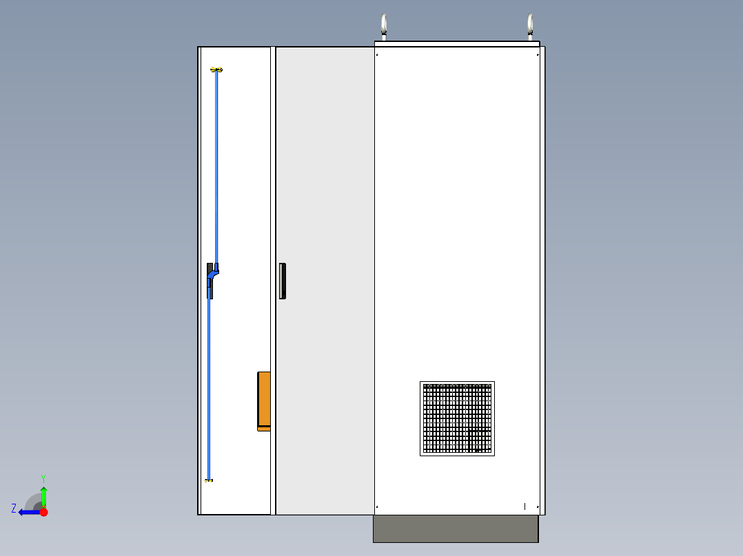 三柜组装变频器星三角消防风机控制柜 56368右视图