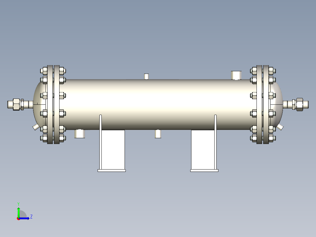 气体冷却器 219x900-DN25左视图
