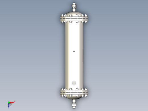 气体冷却器 219x900-DN25俯视缩略图