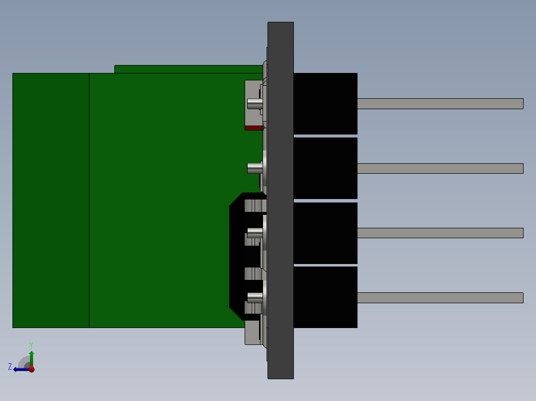 rs485模块右视图