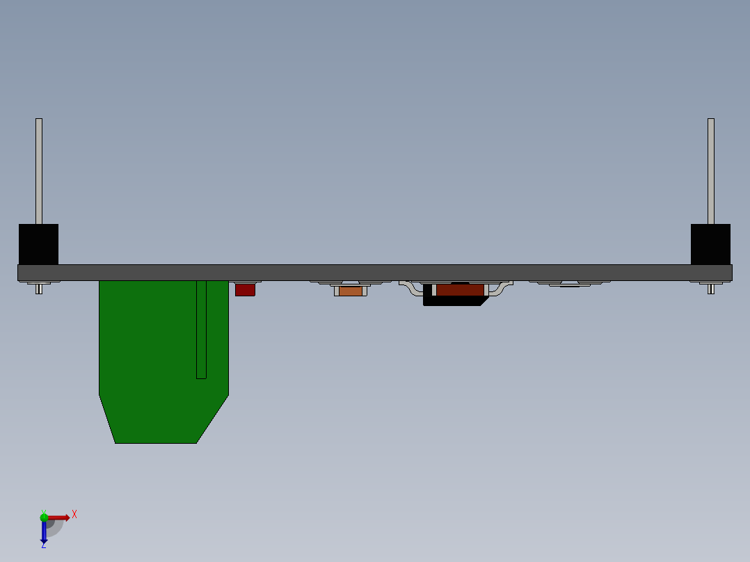 rs485模块俯视图