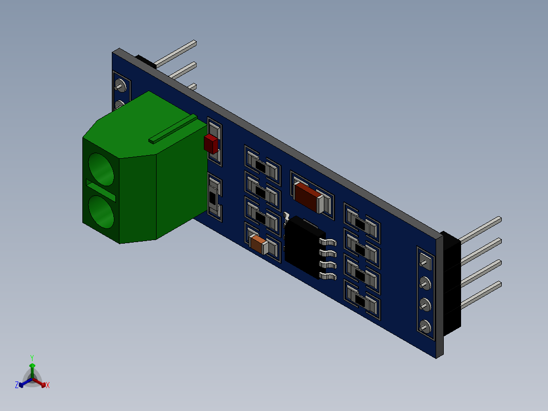 rs485模块正等轴测图