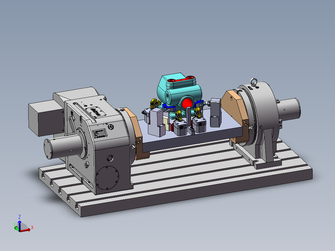 电机安装座四轴开粗夹具