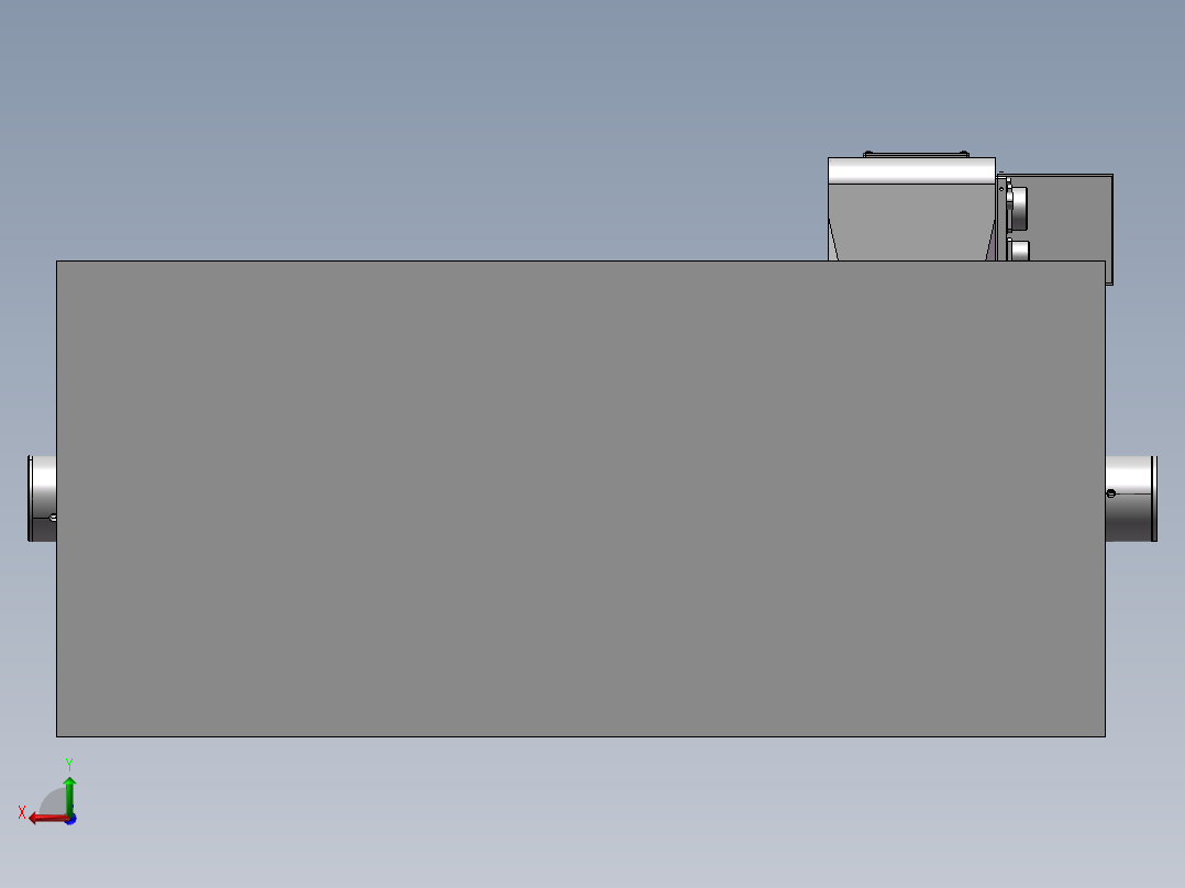 电机安装座四轴开粗夹具后视图