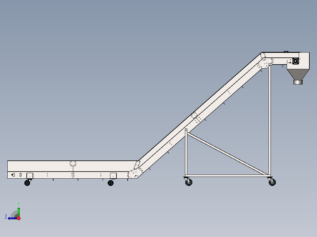 传送带 Z 轴右视图