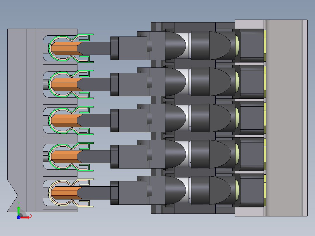 安能U12滑触线和洛阳宇特滑触线前视图