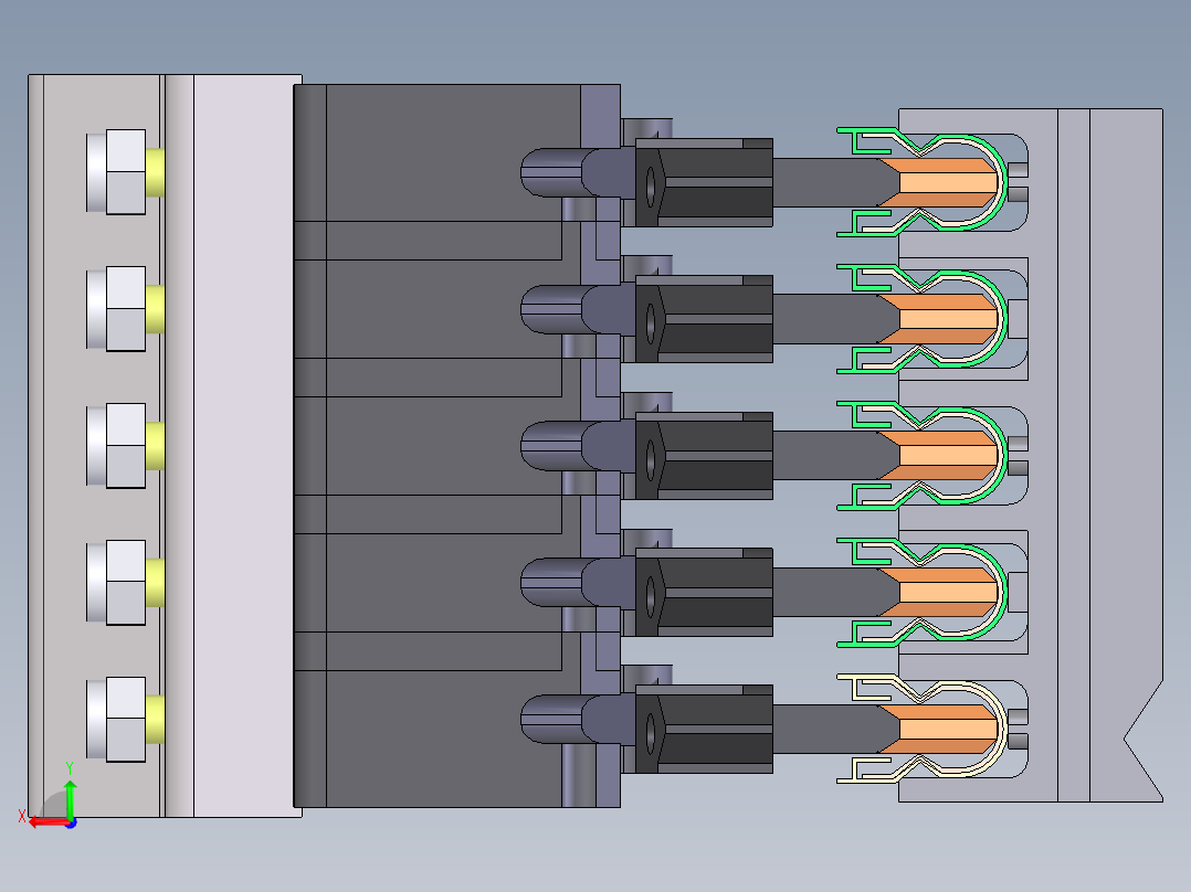安能U12滑触线和洛阳宇特滑触线后视图