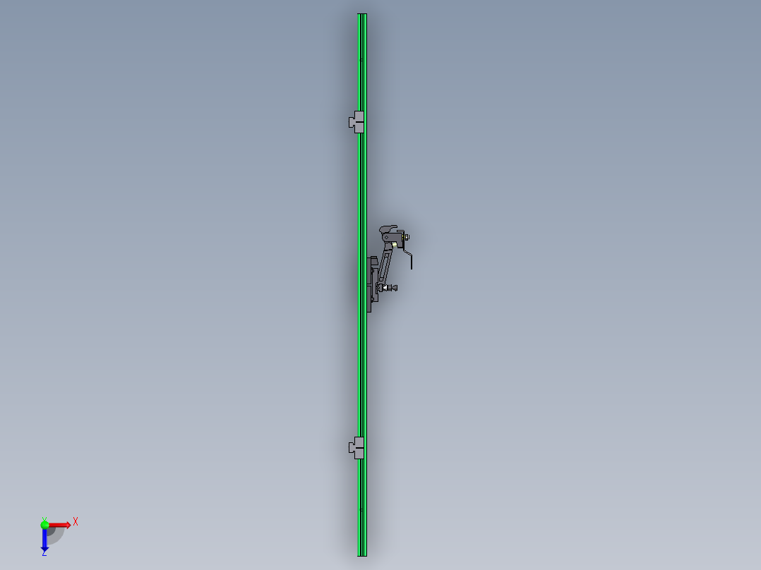 安能U12滑触线和洛阳宇特滑触线俯视图