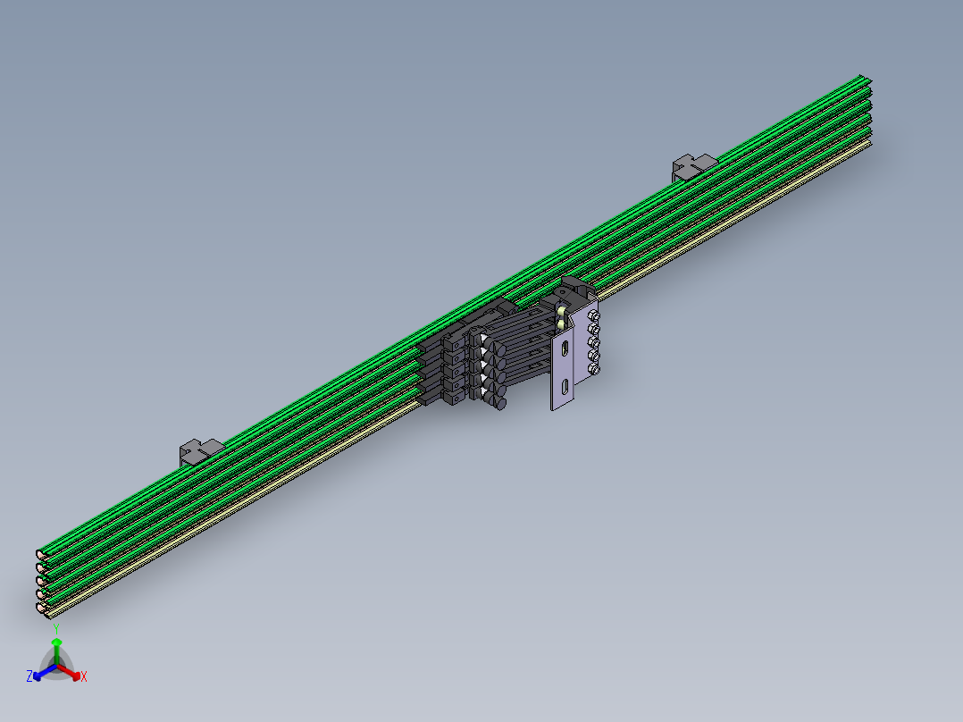 安能U12滑触线和洛阳宇特滑触线正等轴测图