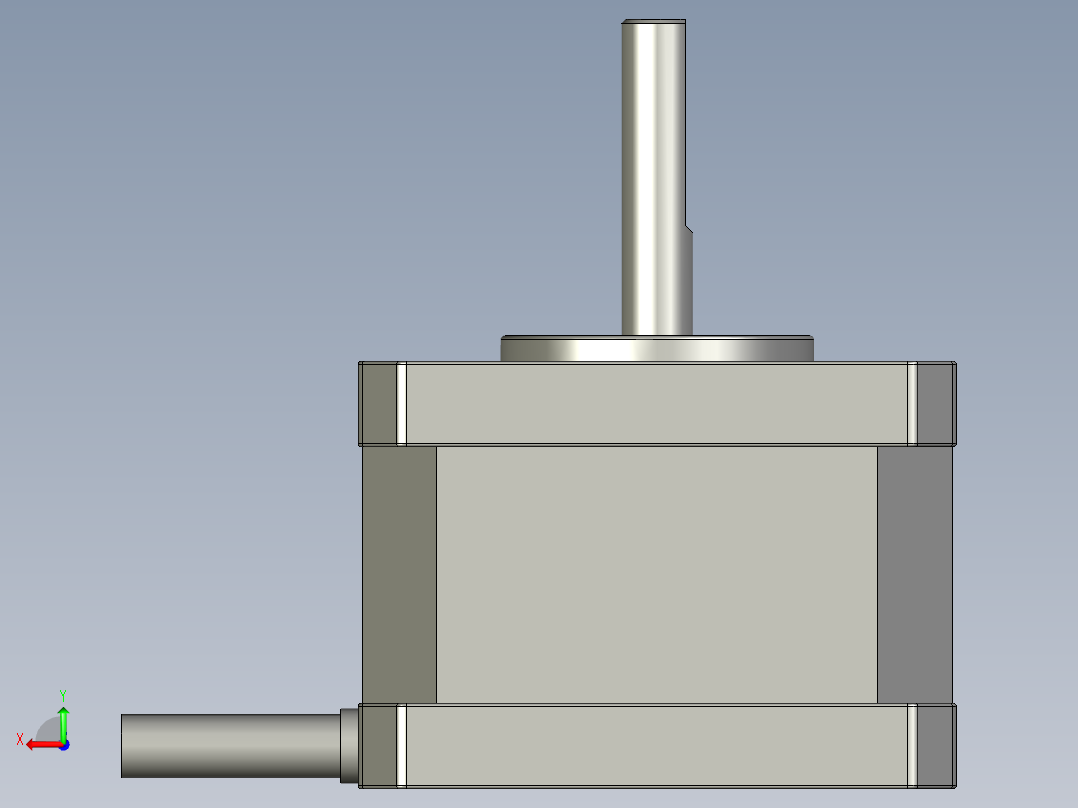 42系列两相混合式步进电机42HS02A后视图