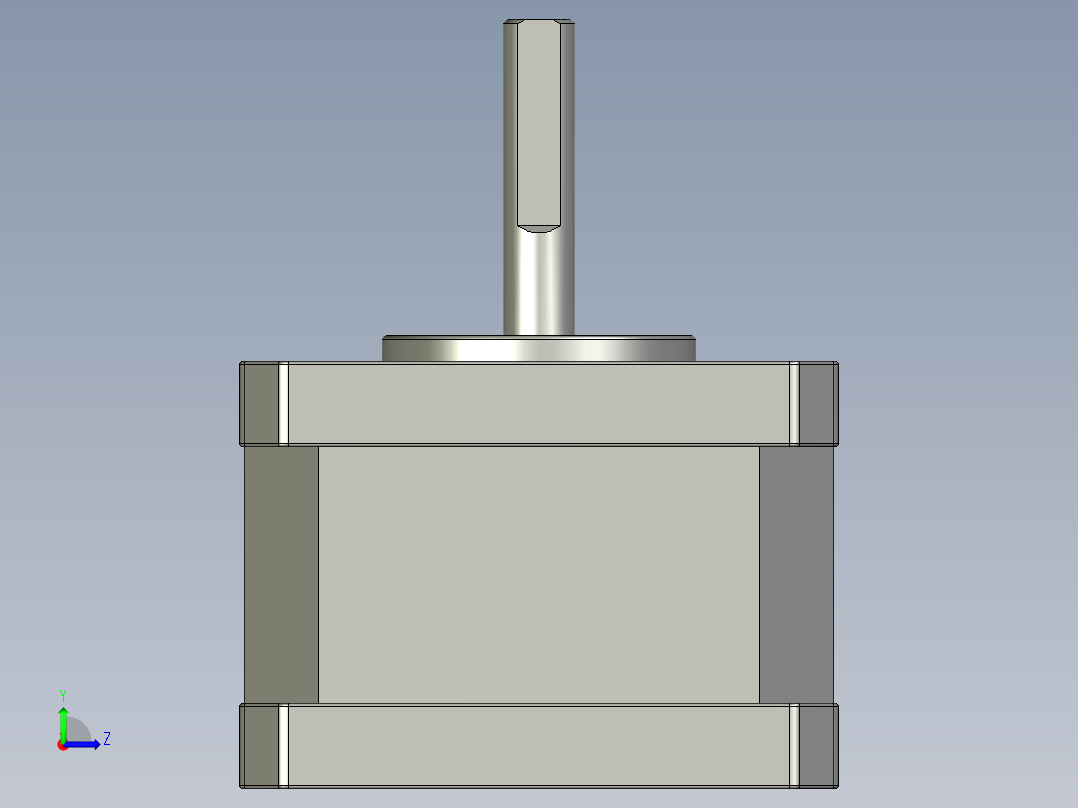 42系列两相混合式步进电机42HS02A左视图