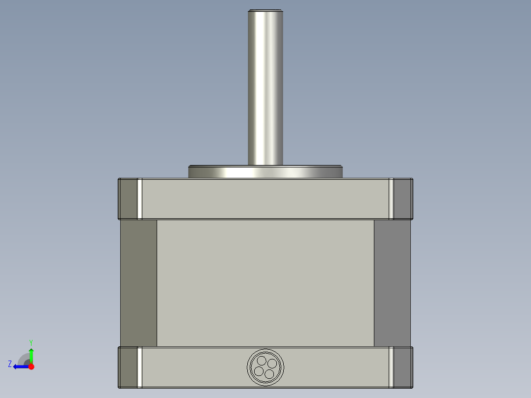42系列两相混合式步进电机42HS02A右视图