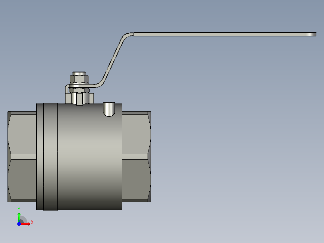 备份属于二片式内螺纹球阀DN40呢(2)-副本-副本前视图