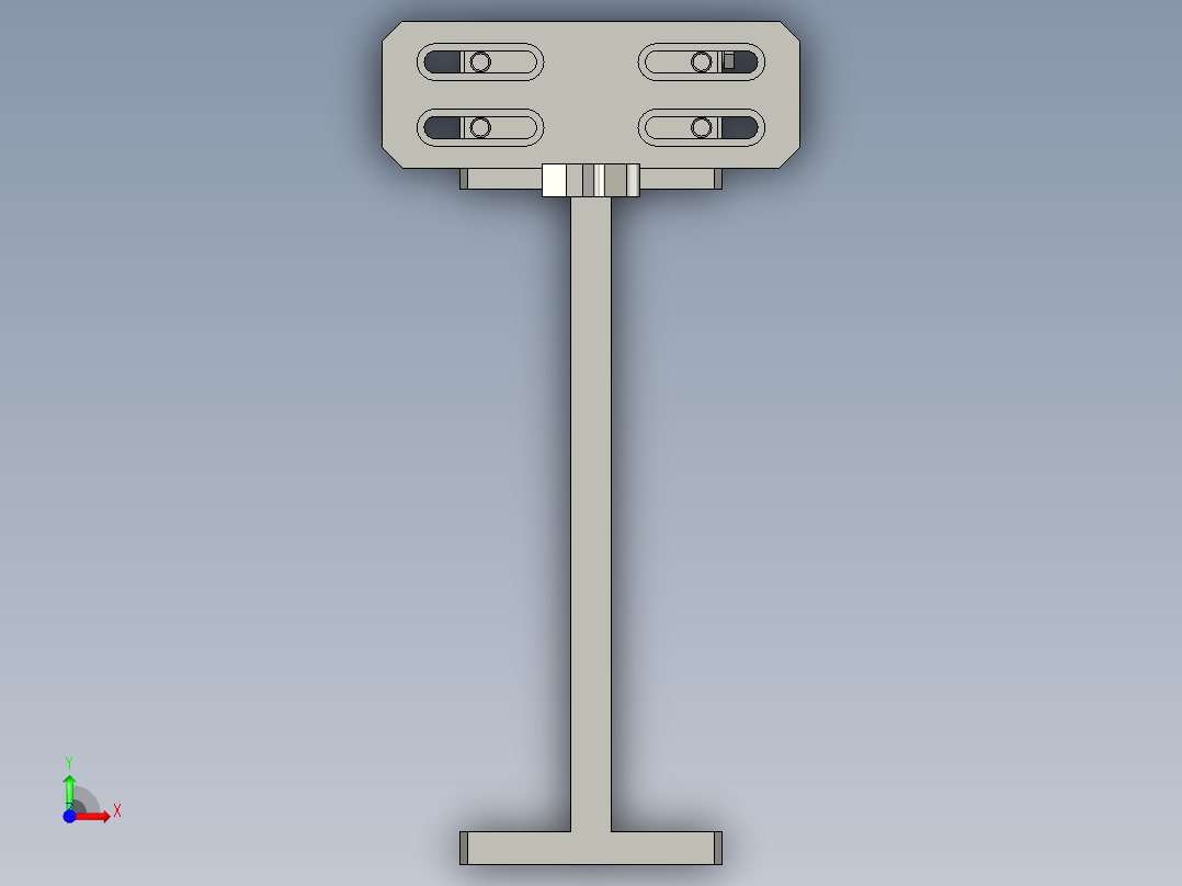 进料推料组件前视图