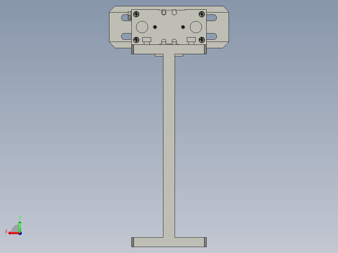 进料推料组件后视图
