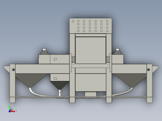 集装箱箱板喷砂打磨装置前视缩略图
