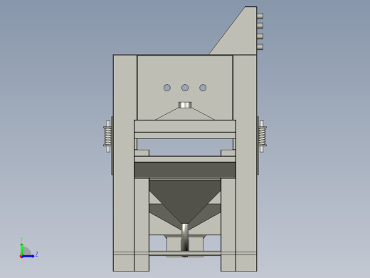 集装箱箱板喷砂打磨装置左视缩略图