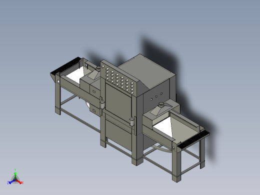 集装箱箱板喷砂打磨装置正等轴测缩略图