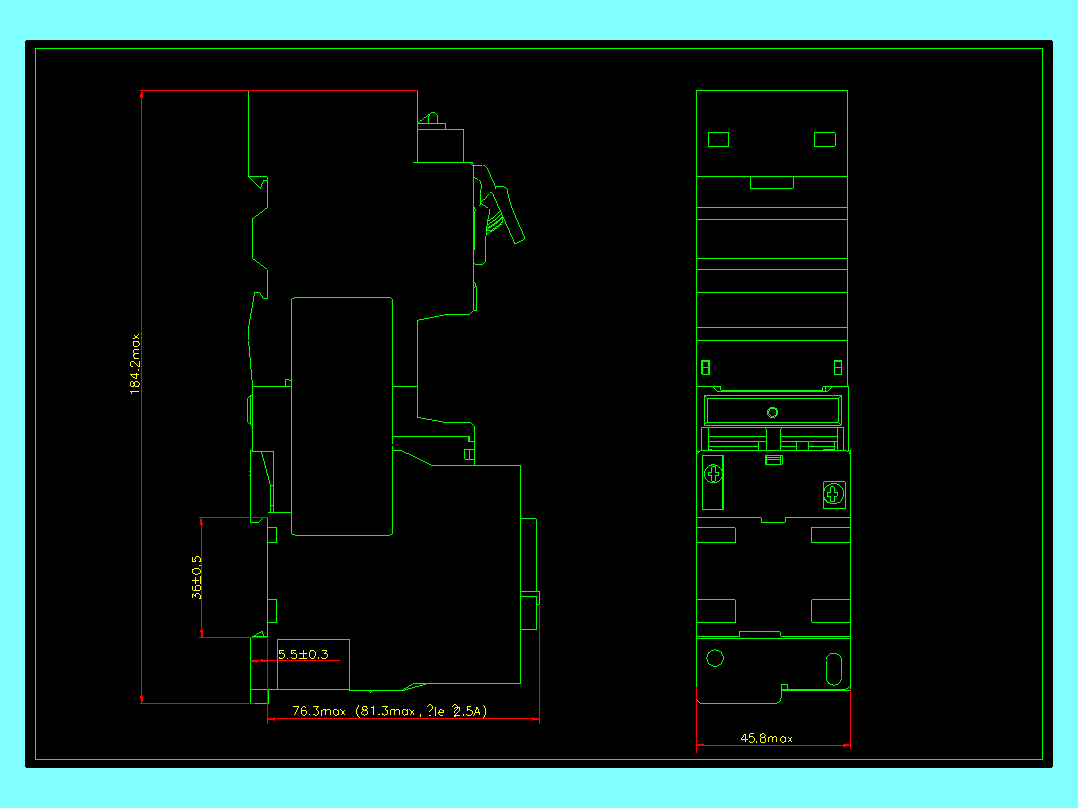 NQB1-18_J0保护式起动器外形安装尺寸图202204