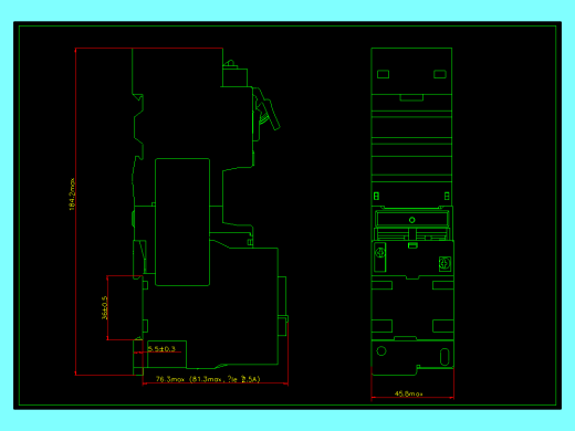NQB1-18_J0保护式起动器外形安装尺寸图202204