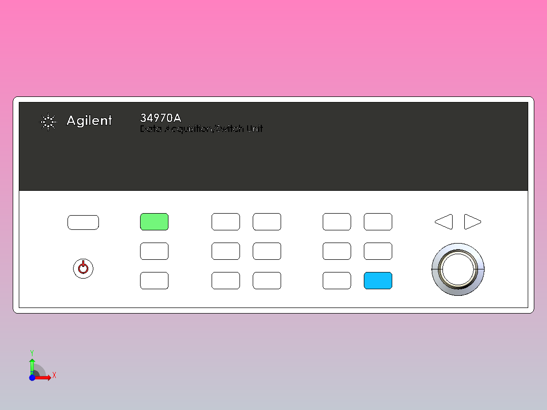 安捷伦34970A数据采集-开关单元系列前视图