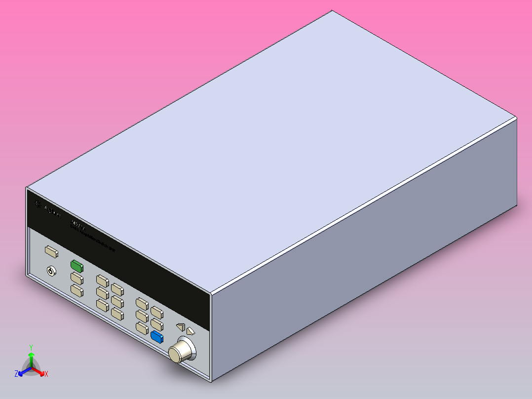 安捷伦34970A数据采集-开关单元系列正等轴测图