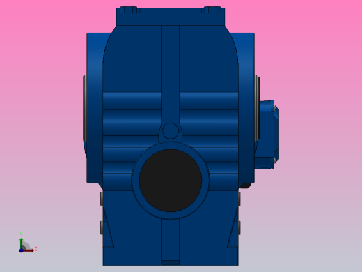 SA87空心轴安装斜齿-蜗轮蜗杆减速机SA87-YVE1.1-4P-166.43-M1-0°-B前视缩略图