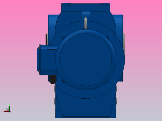 SA87空心轴安装斜齿-蜗轮蜗杆减速机SA87-YVE1.1-4P-166.43-M1-0°-B后视缩略图