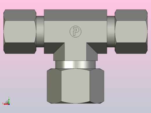 EO管接头三通异径管TR08 12 08ZLCF.igs后视缩略图