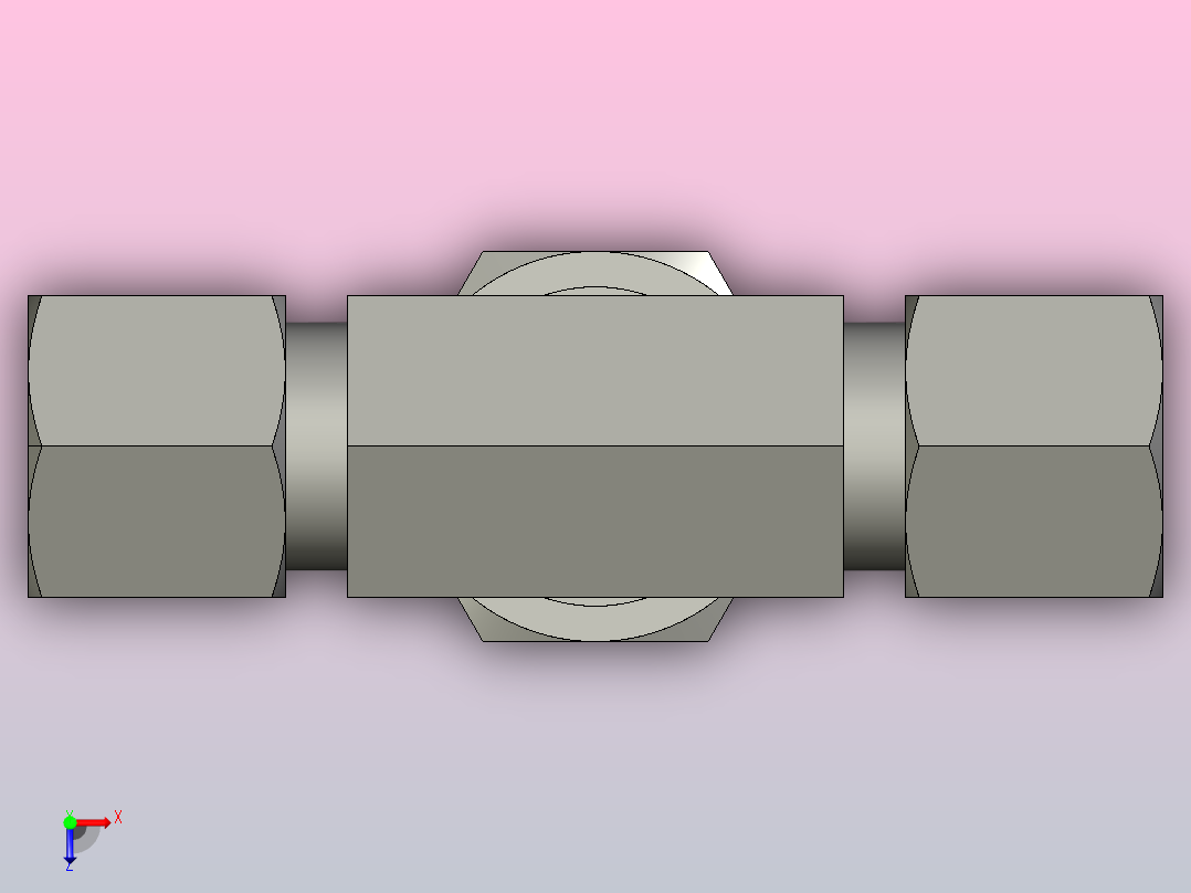 EO管接头三通异径管TR08 12 08ZLCF.igs俯视图