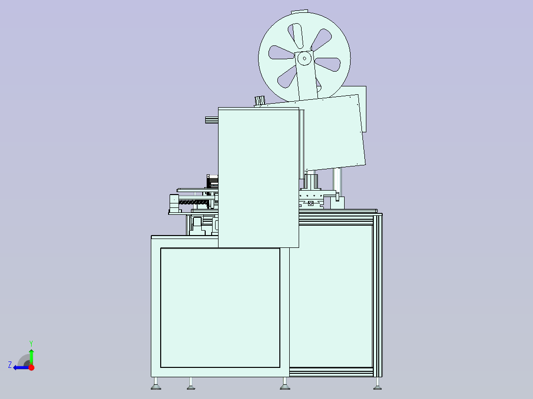 手机壳自动化检测设备设计右视图
