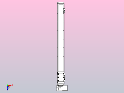 机器人皮带驱动直线轴TPA-GCB-80-P60-L750-RU-M20-N3俯视缩略图