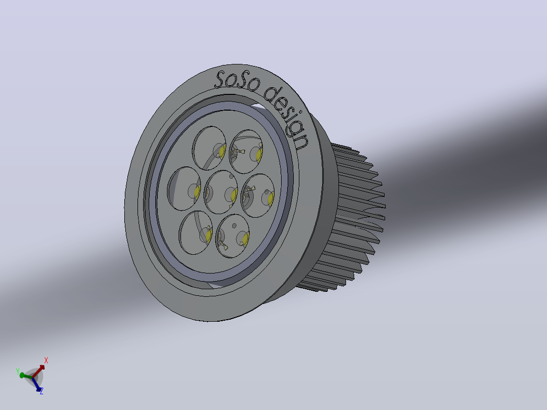 LED 灯 7 瓦主视图