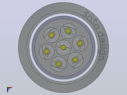 LED 灯 7 瓦俯视缩略图