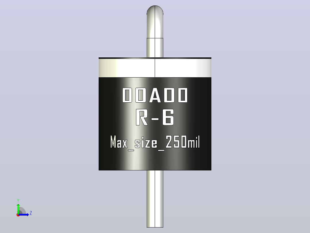 轴向二极管外壳R-6_Max_size_250mil_rev1.0.zip.zip左视图