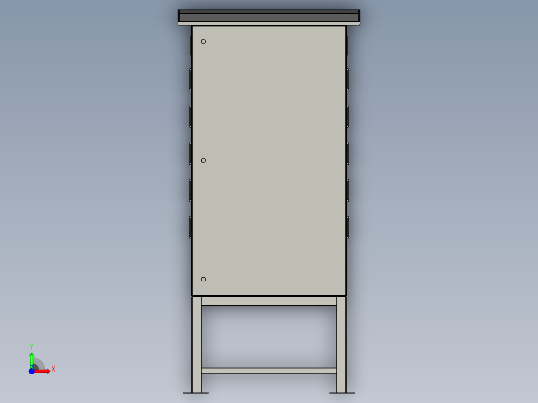 1400x800x400 Socket Panel户外电柜前视图
