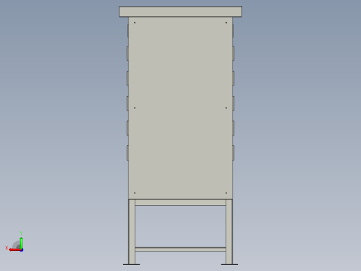 1400x800x400 Socket Panel户外电柜后视缩略图