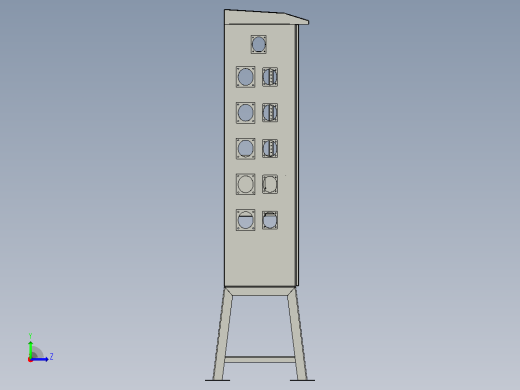 1400x800x400 Socket Panel户外电柜左视缩略图