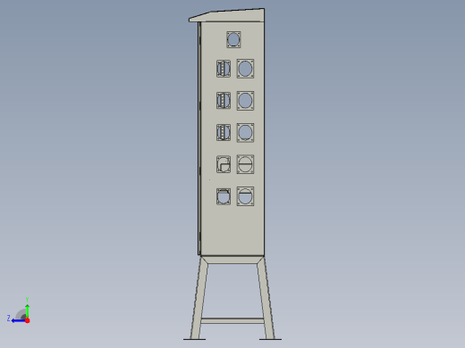 1400x800x400 Socket Panel户外电柜右视缩略图