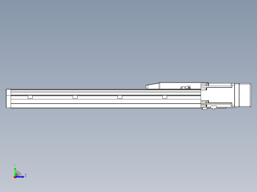 滚珠丝杠直线轴内置导轨TPA-GCR-170-2510C-L450-MR-M75-N3左视图