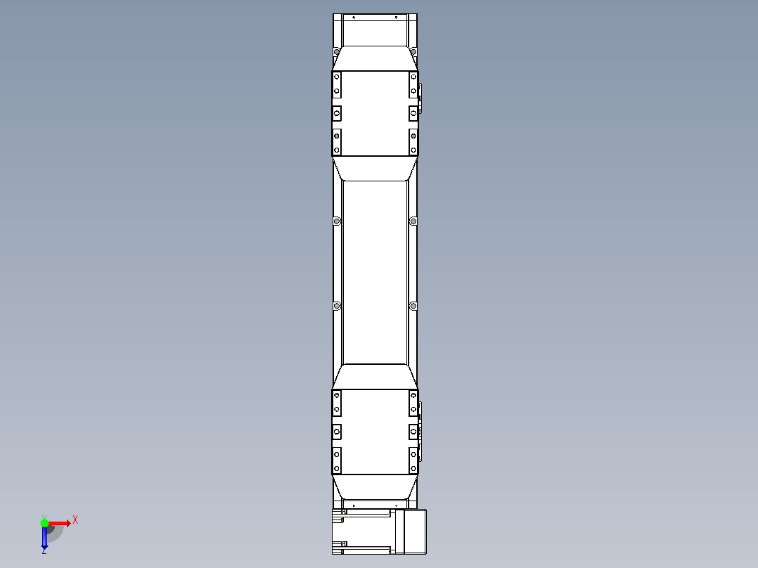 皮带直线轴双滑块型TPA-GCBS-150-P80-L150-RU-M75-N3俯视图