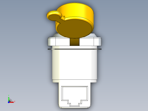 RJ45插座IP65前视缩略图
