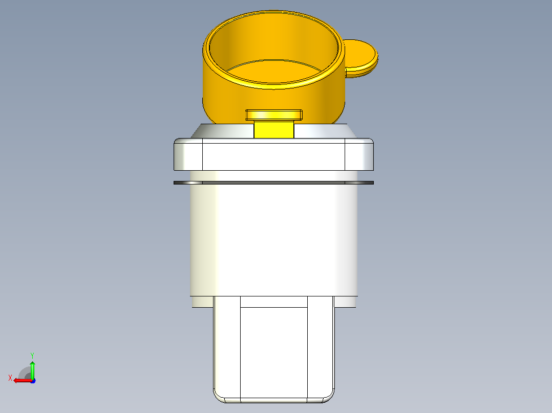 RJ45插座IP65后视图