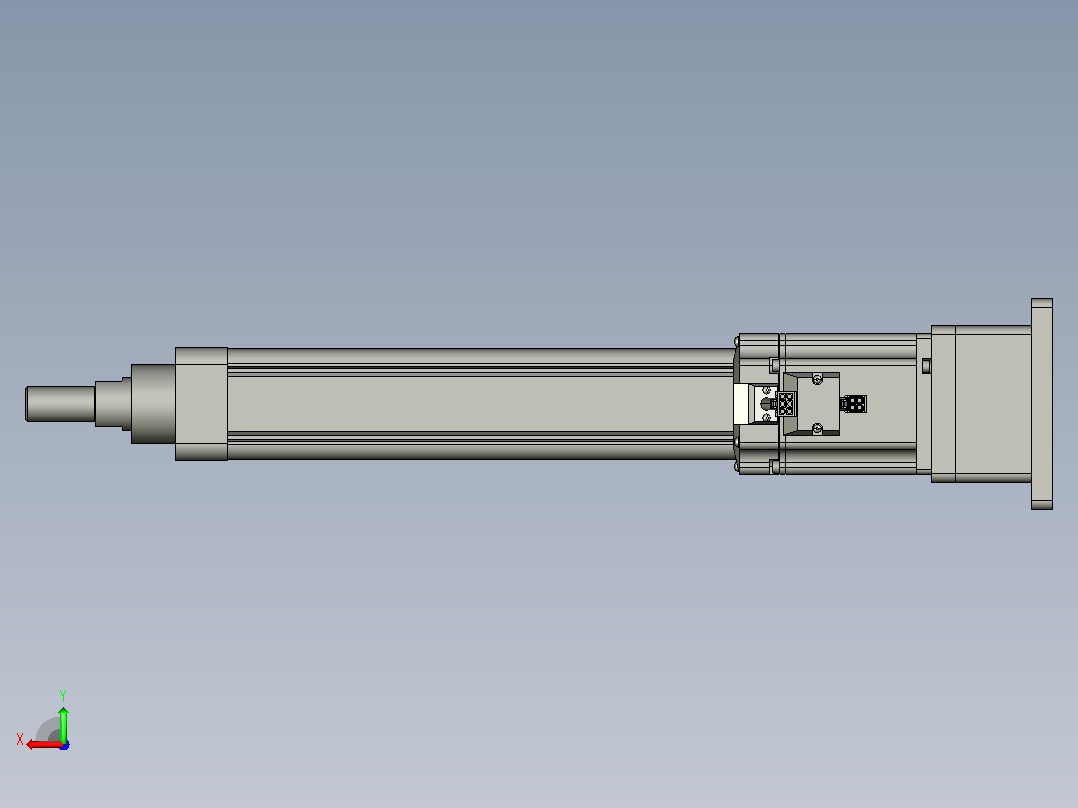 RKD50-250-P-FB-75-B3折返电动缸后视图