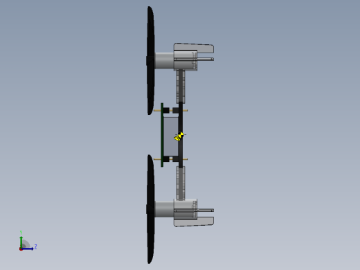 Crazyflie简易四轴无人机简易模型3D图纸+Solidworks设计左视缩略图