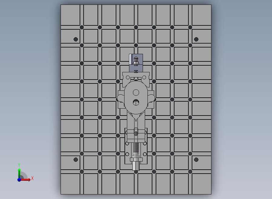 A33-液压泵盖组合夹具前视图