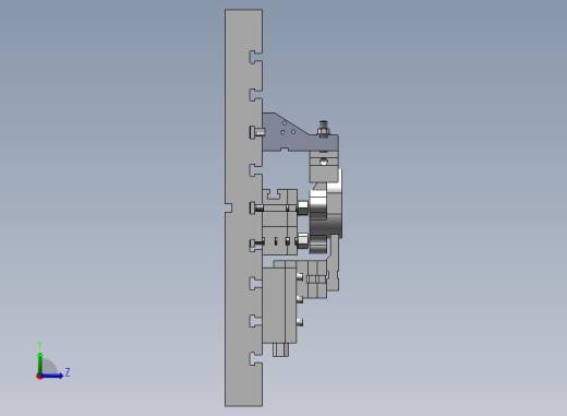 A33-液压泵盖组合夹具左视缩略图