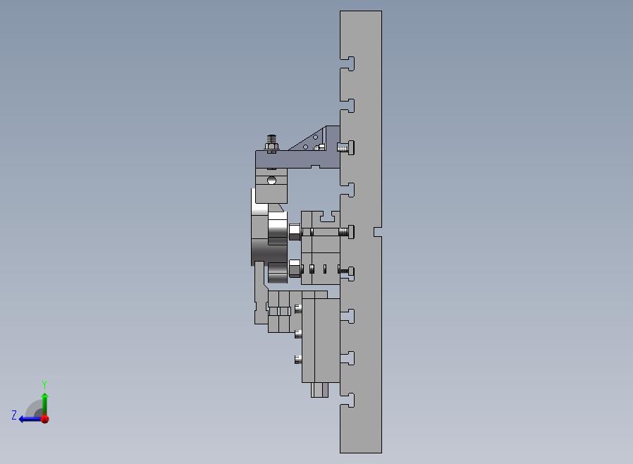A33-液压泵盖组合夹具右视图