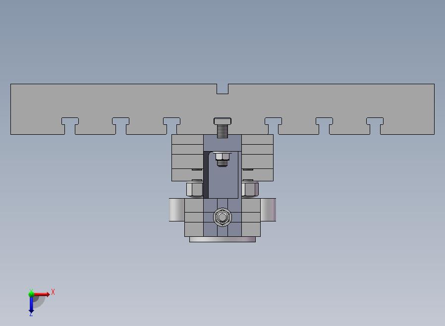 A33-液压泵盖组合夹具俯视图